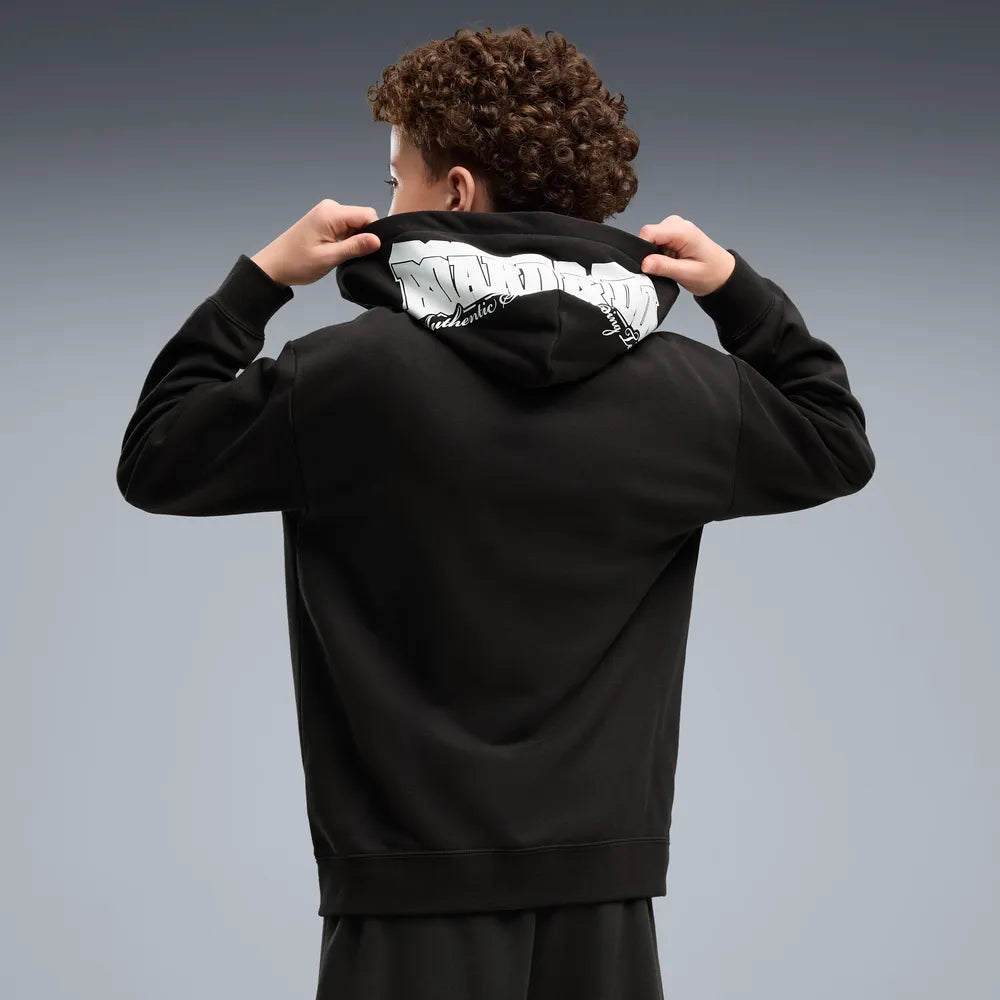 Felpa Mid90s Relaxed Full-Zip Hoodie Boys - Nero