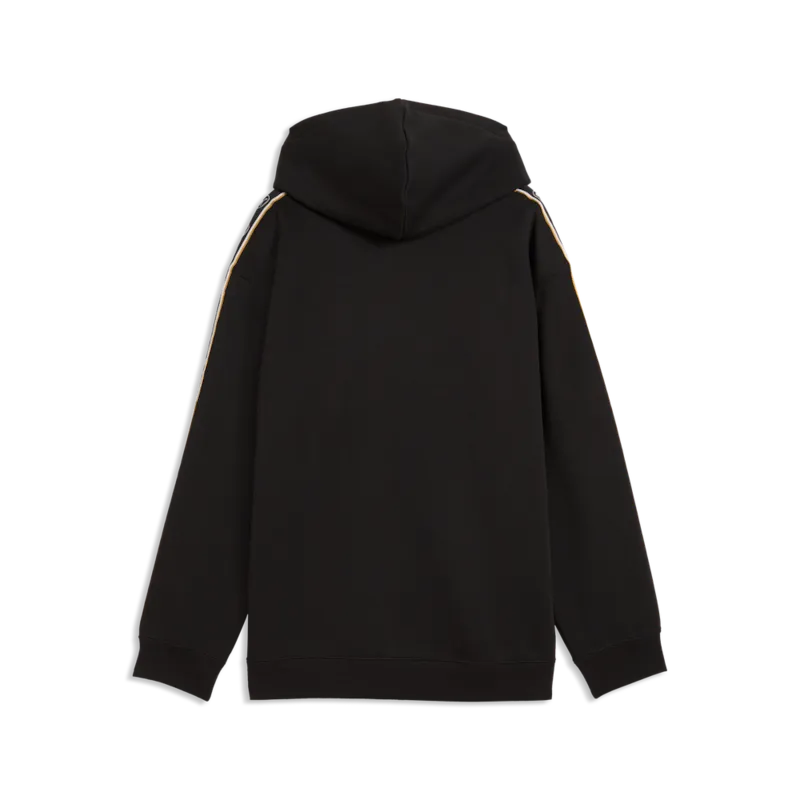 Felpa Essentials Elevated Tape Relaxed Hoodie Fleece Boys - Nero