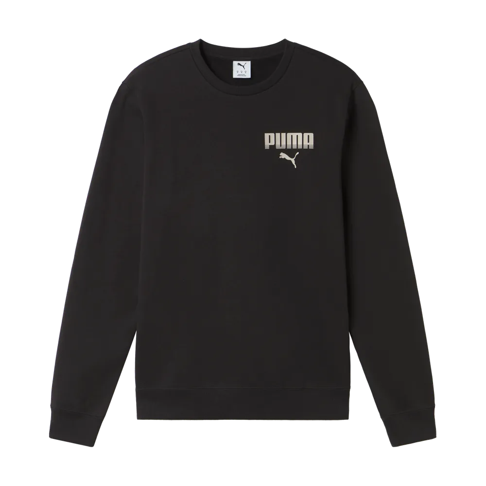 Felpa Essentials Graphic Crew Fleece - Nero