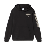 Felpa Essentials Graphic Hoodie Fleece Boys - Nero