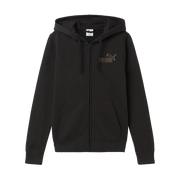 Felpa Essentials+ RHINESTONE Full-Zip Hoodie Fleece - Nero