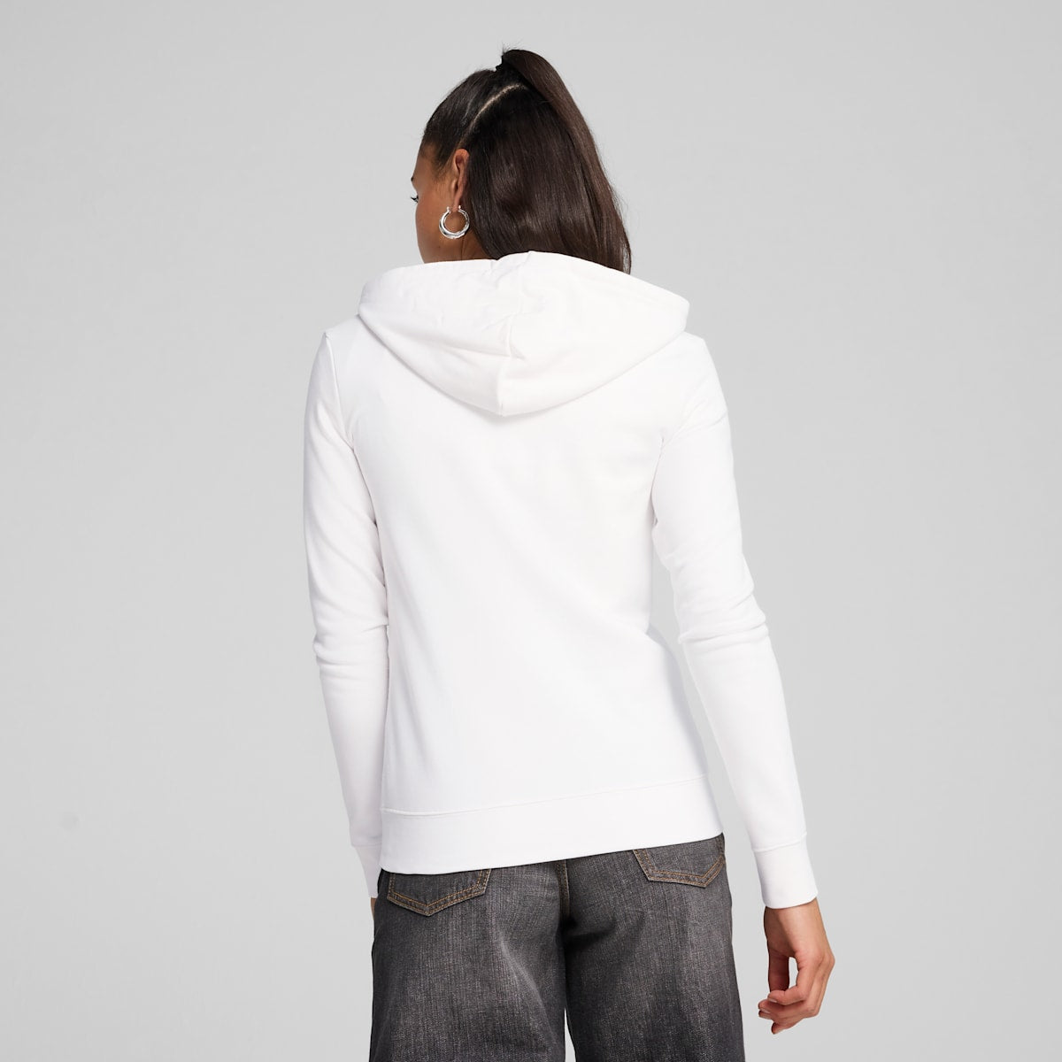 Puma ESS Full-zip Hoodie TR - Bianco Bianco