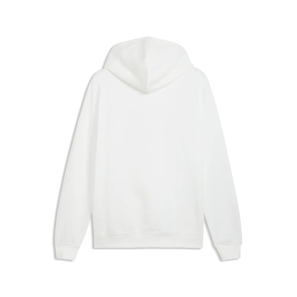 Felpa con cappuccio in pile PUMA Sport Logo Play da uomo - Bianco