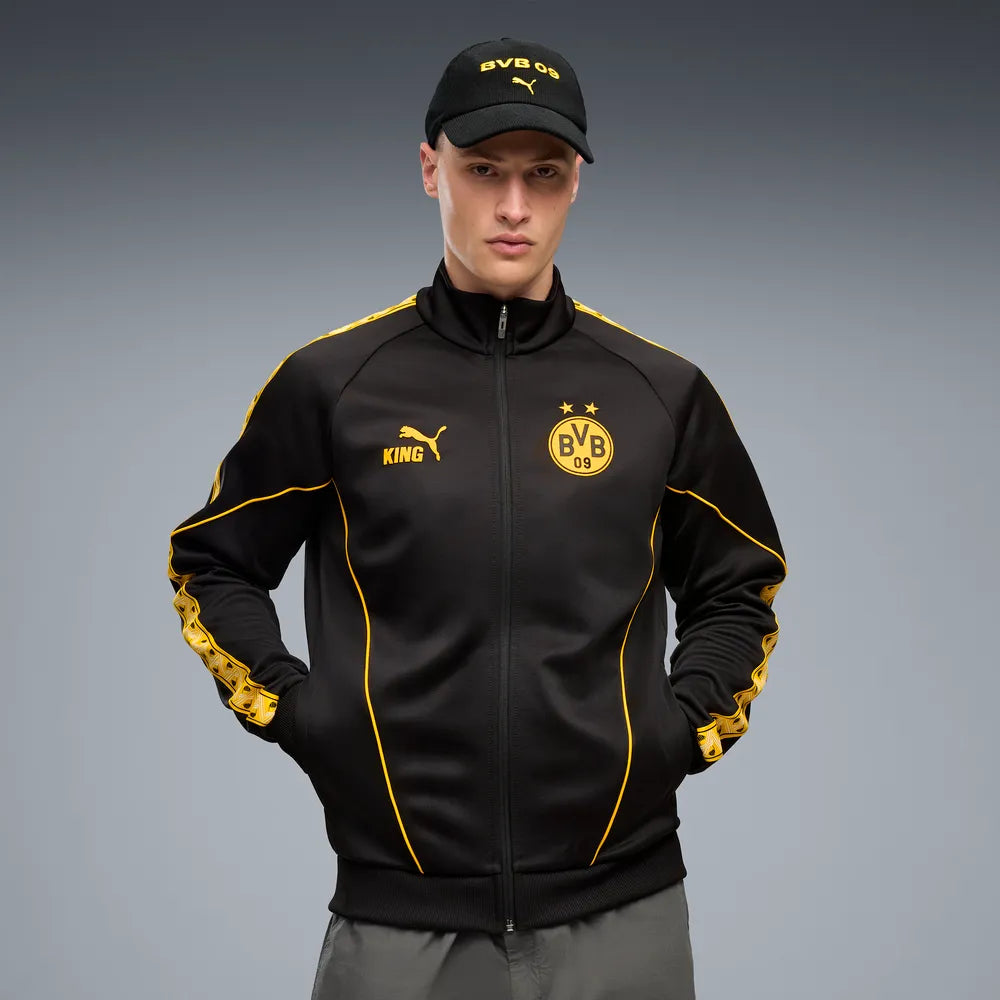 Giacca con zip integrale Borussia Dortmund KING Anthem da uomo - Nero
