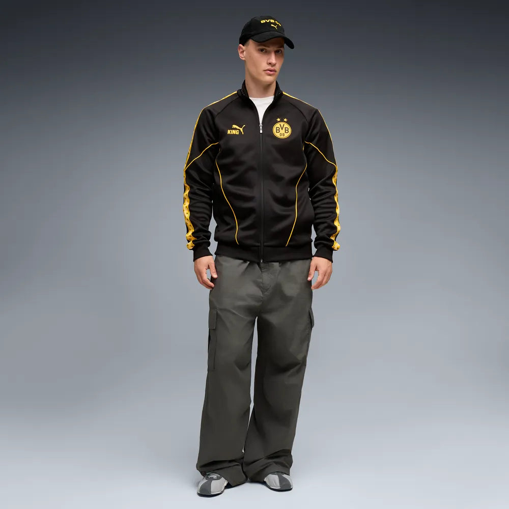 Giacca con zip integrale Borussia Dortmund KING Anthem da uomo - Nero