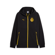 Giacca in tessuto con zip integrale Borussia Dortmund PUMATECH da uomo - Nero