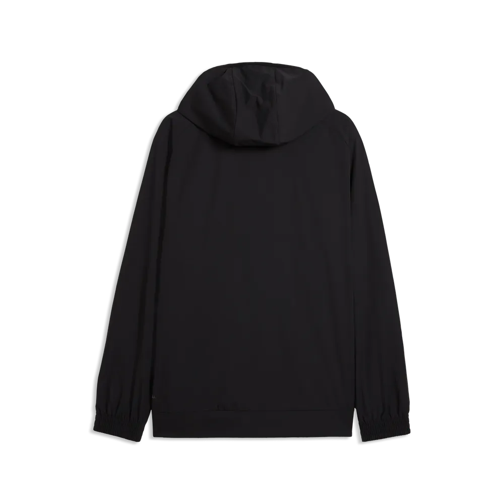 Giacca in tessuto con zip integrale Borussia Dortmund PUMATECH da uomo - Nero