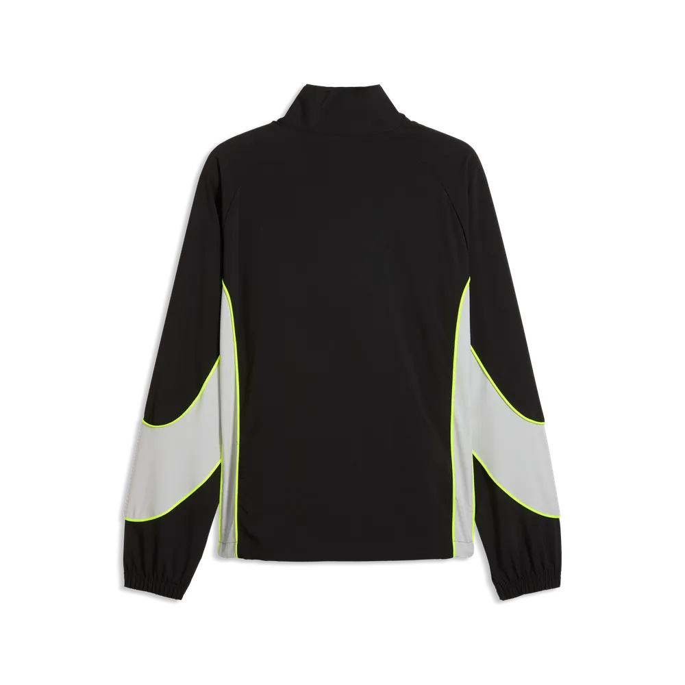 Giacca sportiva Borussia Dortmund PUMATECH-X con zip integrale da uomo - Nero