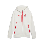 Felpa con zip integrale e cappuccio AC Milan PUMATECH da uomo - Grigio Vapore