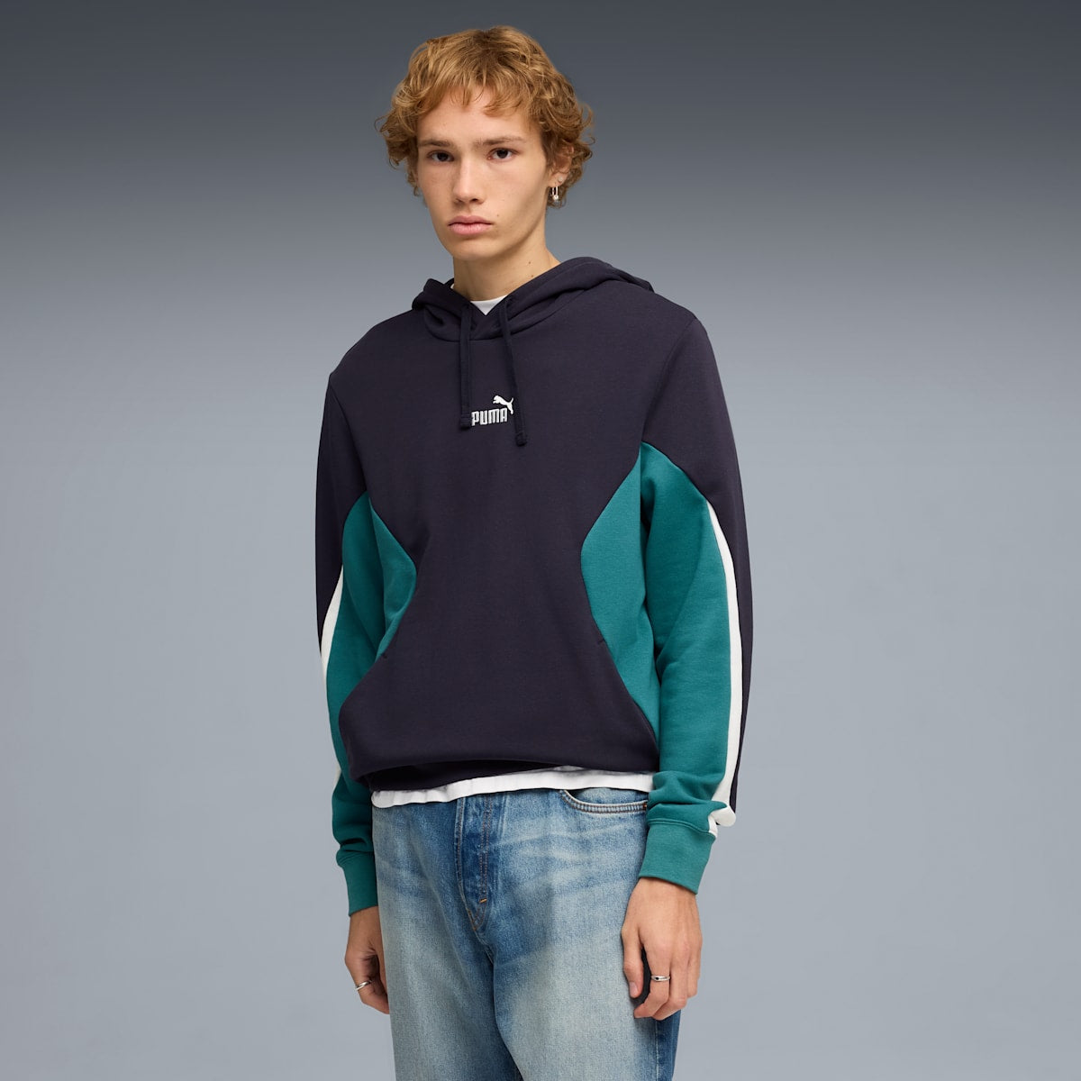 Puma ESS Block Hoodie TR - New Navy