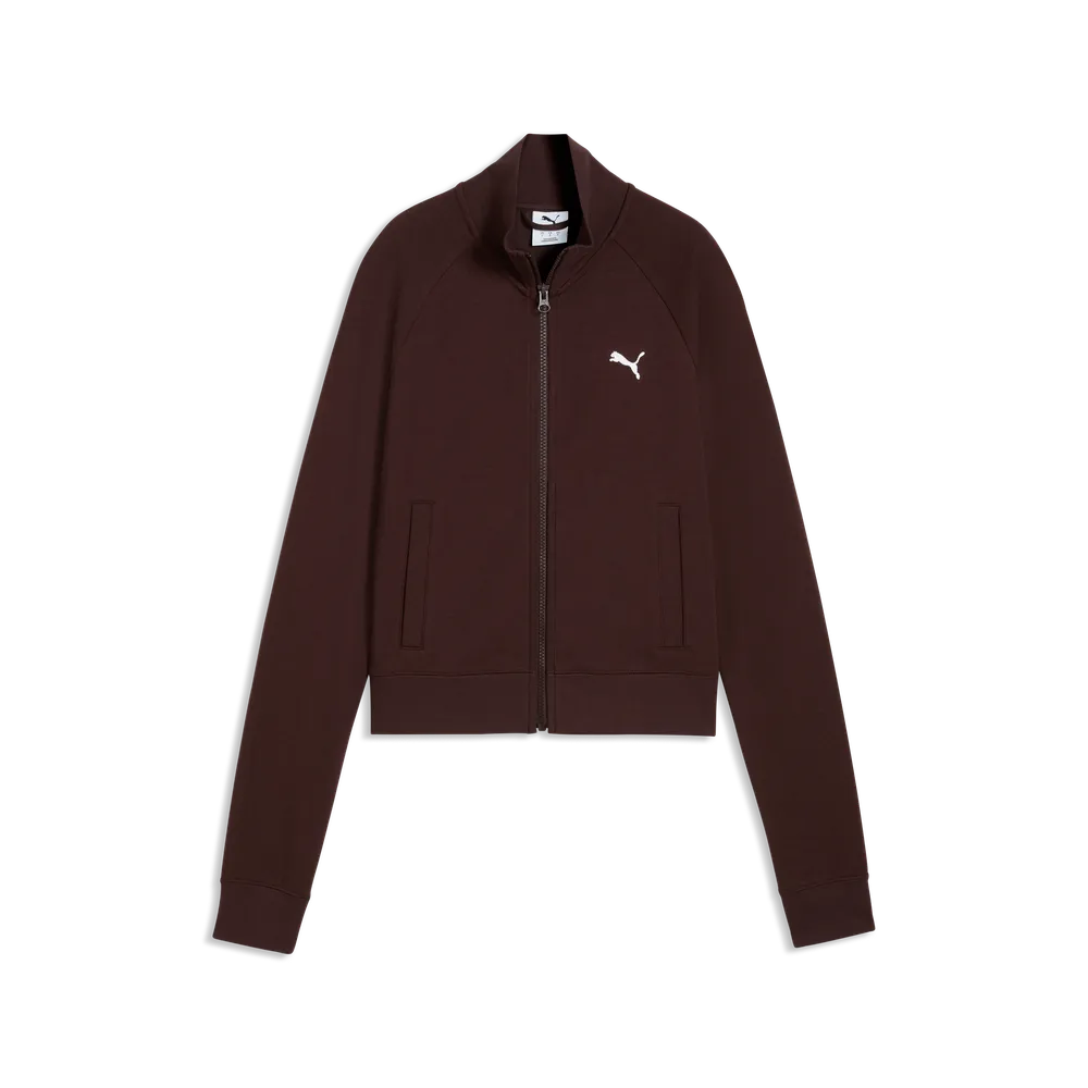 Felpa Essentials Slim Track Jacket - Marrone Cioccolato