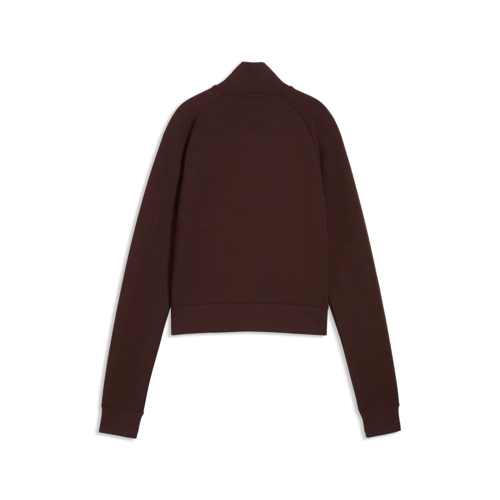 Felpa Essentials Slim Track Jacket - Marrone Cioccolato