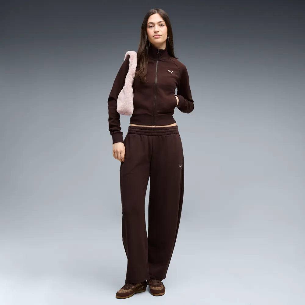 Felpa Essentials Slim Track Jacket - Marrone Cioccolato