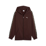Felpa Essentials Elevated Tape Relaxed Full-Zip Hoodie Fleece - Marrone Cioccolato