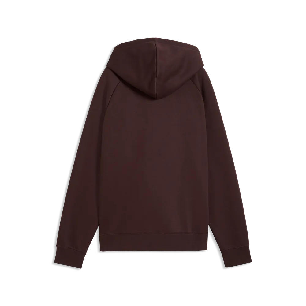 Felpa con cappuccio e paillettes Essentials da donna - Marrone Cioccolato