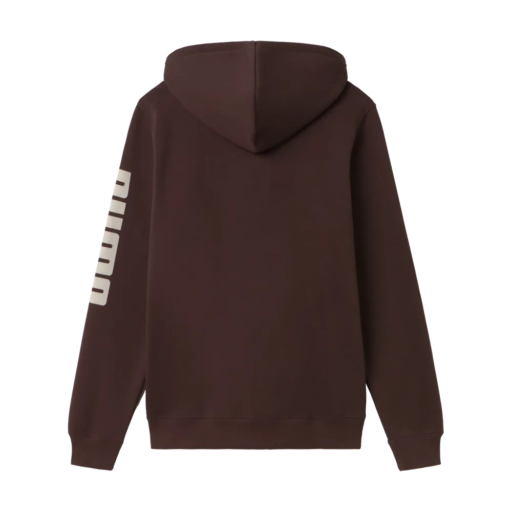 Felpa Essentials Graphic Hoodie Fleece - Marrone Cioccolato