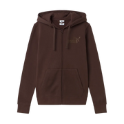 Felpa Essentials+ RHINESTONE Full-Zip Hoodie Fleece - Marrone Cioccolato