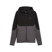 Felpa con cappuccio e zip PUMATECH Elevated da uomo - Grigio