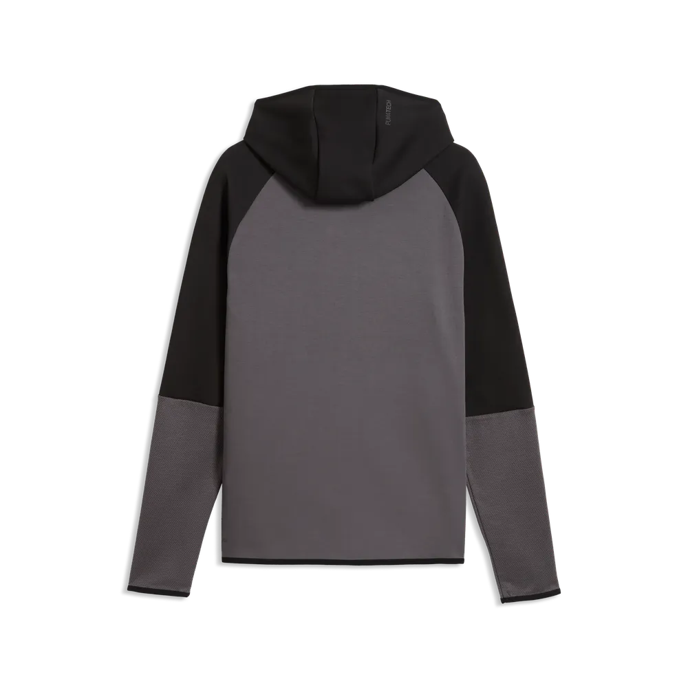Felpa con cappuccio e zip PUMATECH Elevated da uomo - Grigio