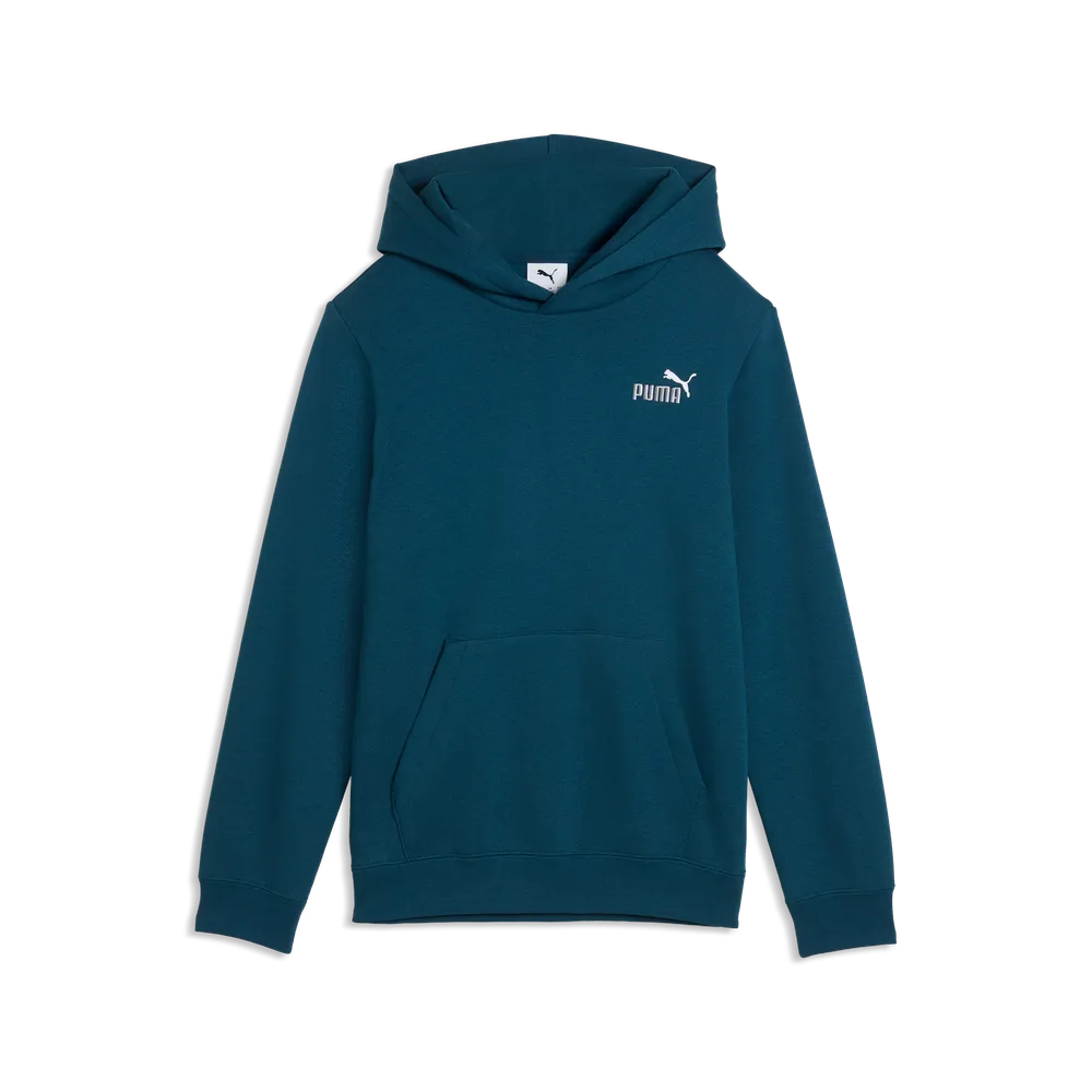 Felpa Essentials 2 Color Small No.1 Logo Hoodie Fleece Boys - Verde Petrolio