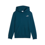 Felpa Essentials 2 Color Small No.1 Logo Hoodie Fleece Boys - Verde Petrolio