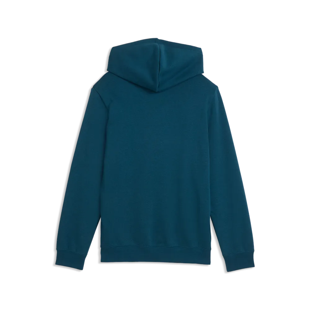 Felpa Essentials 2 Color Small No.1 Logo Hoodie Fleece Boys - Verde Petrolio