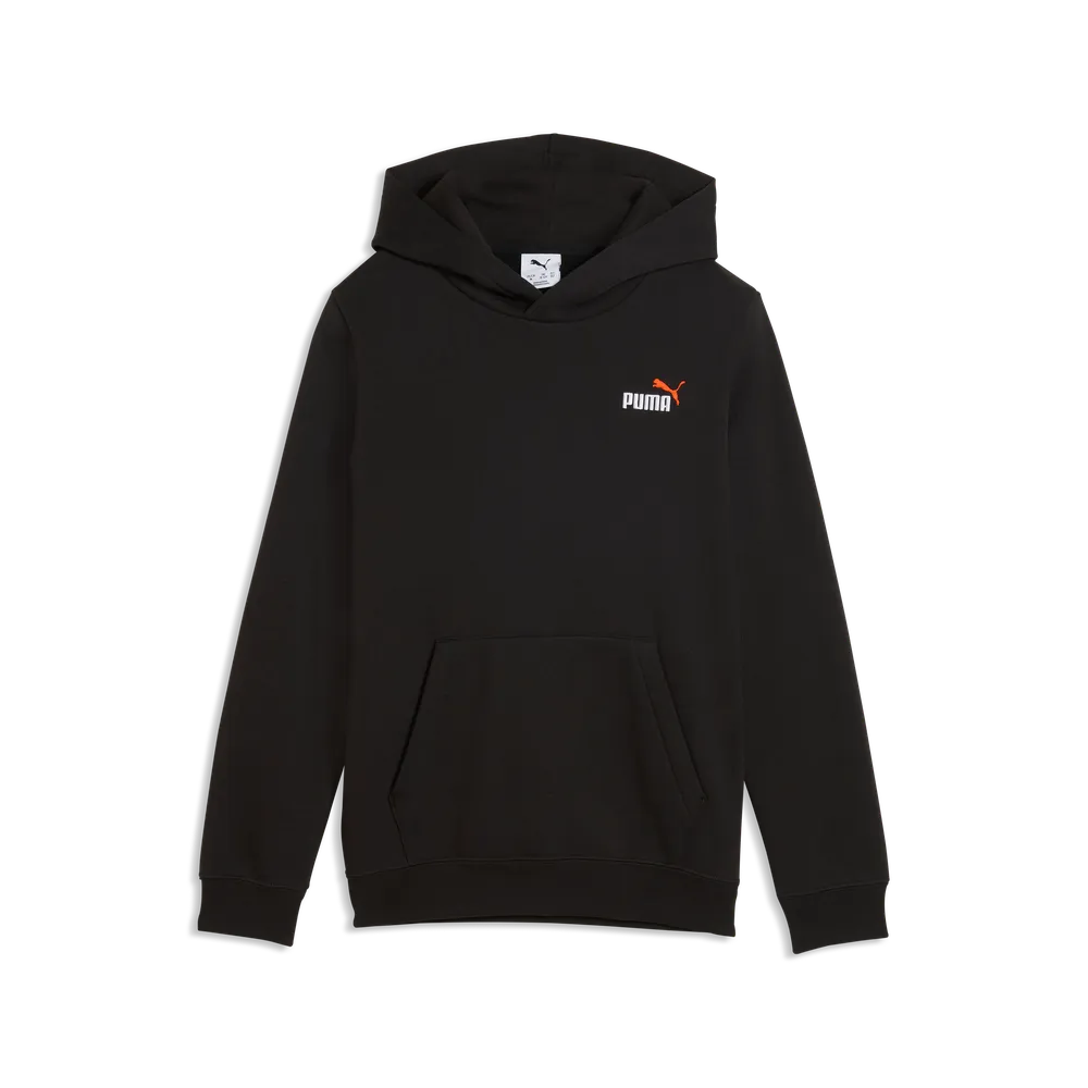 Felpa Essentials 2 Color Small No.1 Logo Hoodie Fleece Boys - Nero