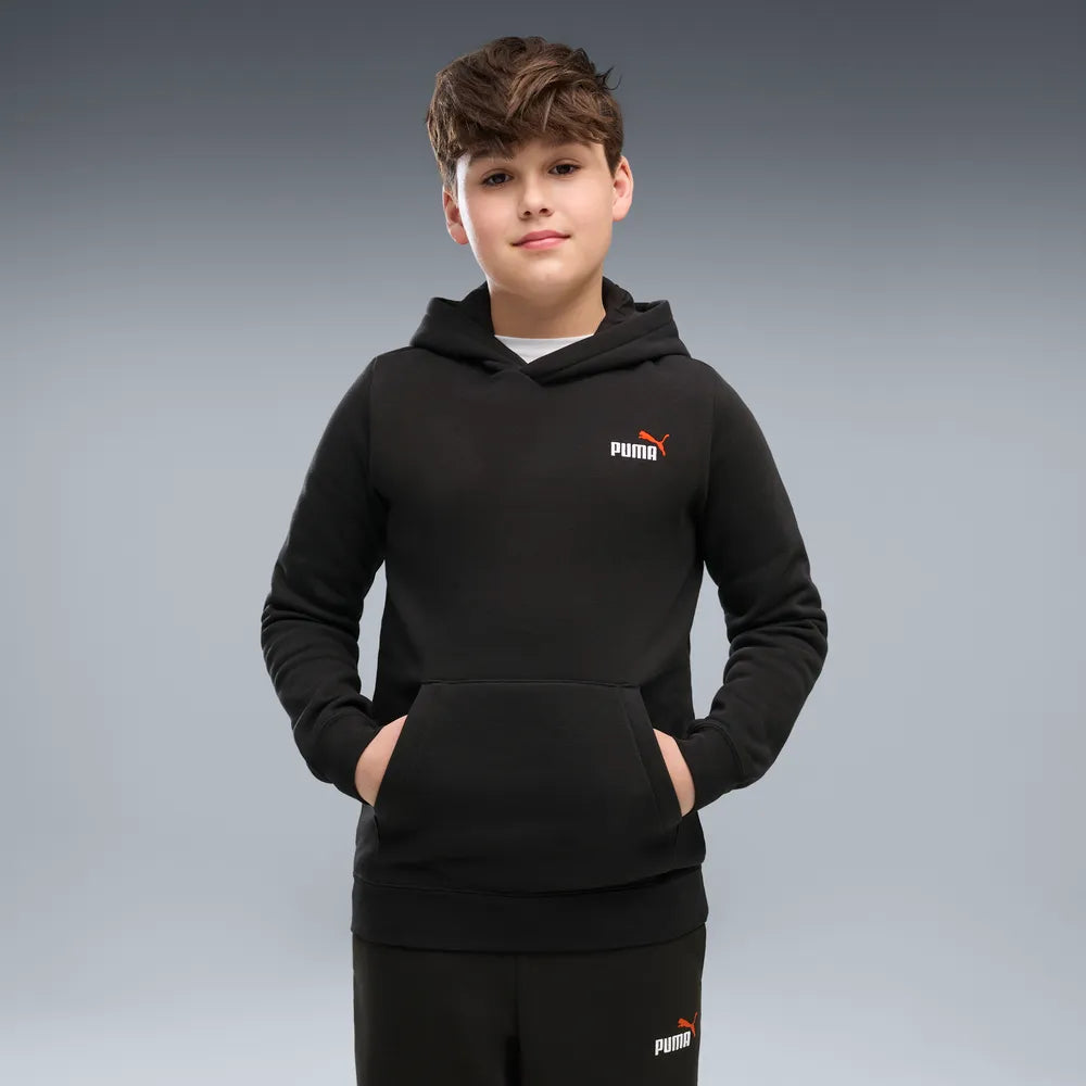 Felpa Essentials 2 Color Small No.1 Logo Hoodie Fleece Boys - Nero