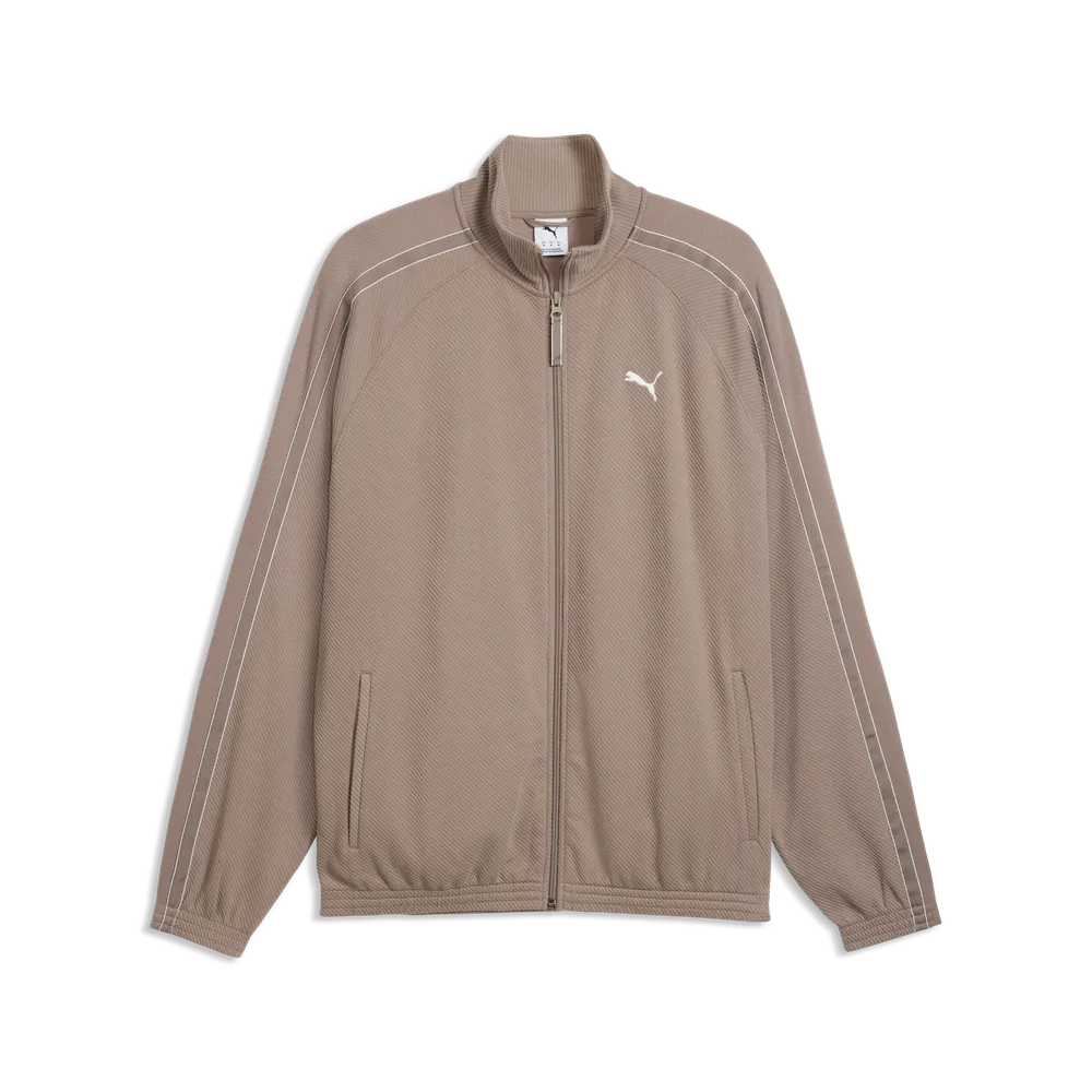 Giacca sportiva con zip PUMA Class dal taglio morbido da uomo - Grigio Topo