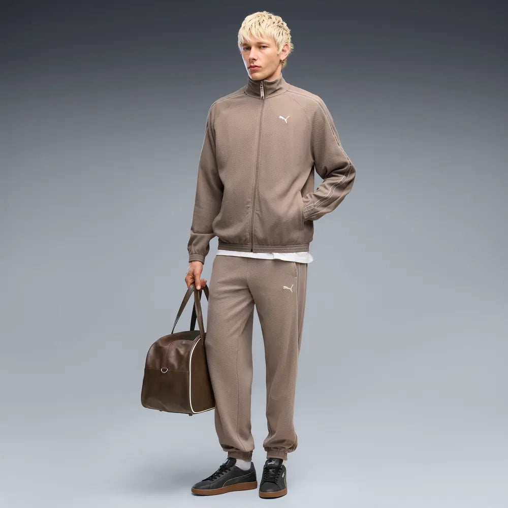 Giacca sportiva con zip PUMA Class dal taglio morbido da uomo - Grigio Topo