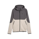 Felpa con cappuccio e zip PUMATECH Elevated da uomo - Grigio Nebbia