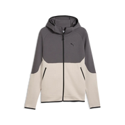Felpa con cappuccio e zip PUMATECH Elevated da uomo - Grigio Nebbia