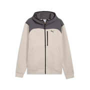 Felpa PUMATECH Material Mix Full-Zip - Grigio Nebbia
