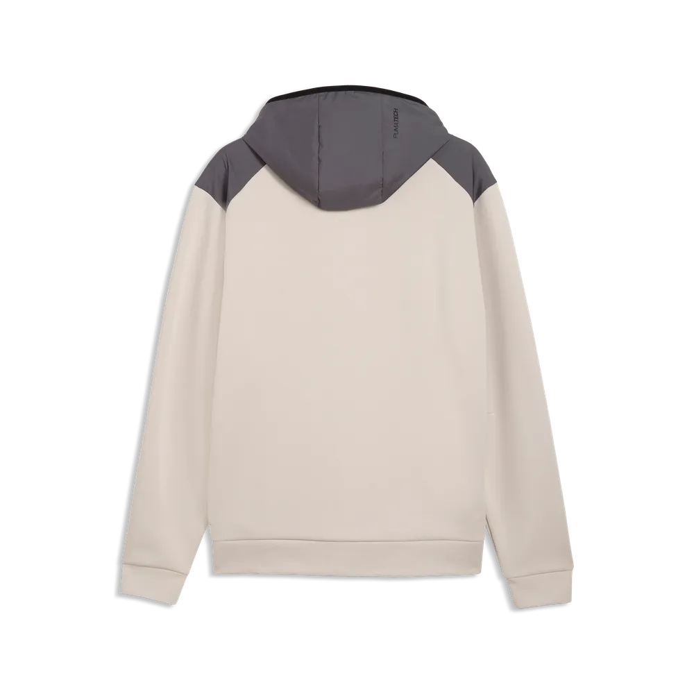 Felpa PUMATECH Material Mix Full-Zip - Grigio Nebbia