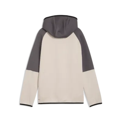 Felpa con cappuccio e zip PUMATECH Elevated per ragazzi - Grigio Nebbia
