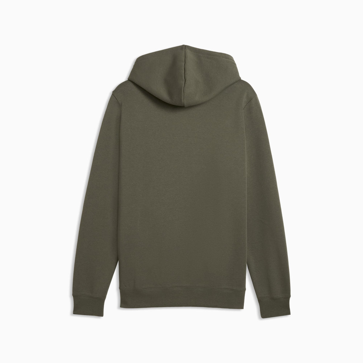 Felpa con cappuccio in pile con logo Essentials N.1 da uomo - Verde Muschio