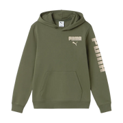 Felpa Essentials Graphic Hoodie Fleece Boys - Verde Muschio