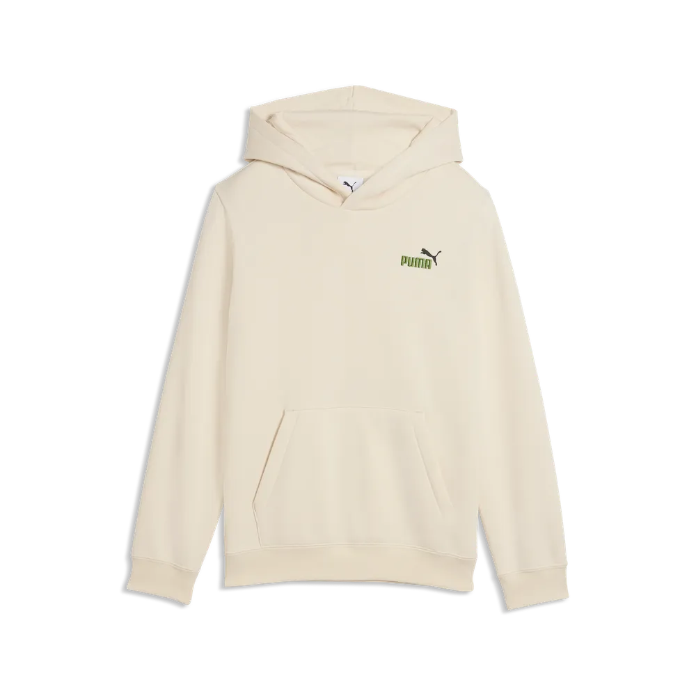 Felpa Essentials 2 Color Small No.1 Logo Hoodie Fleece Boys - Bianco Neve