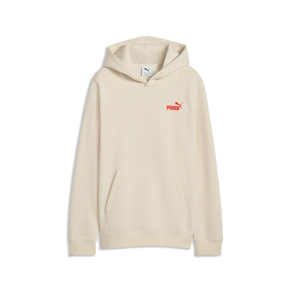 Felpa Essentials Logo Lab Brand Back Graphic Hoodie Fleece Boys - Bianco Neve