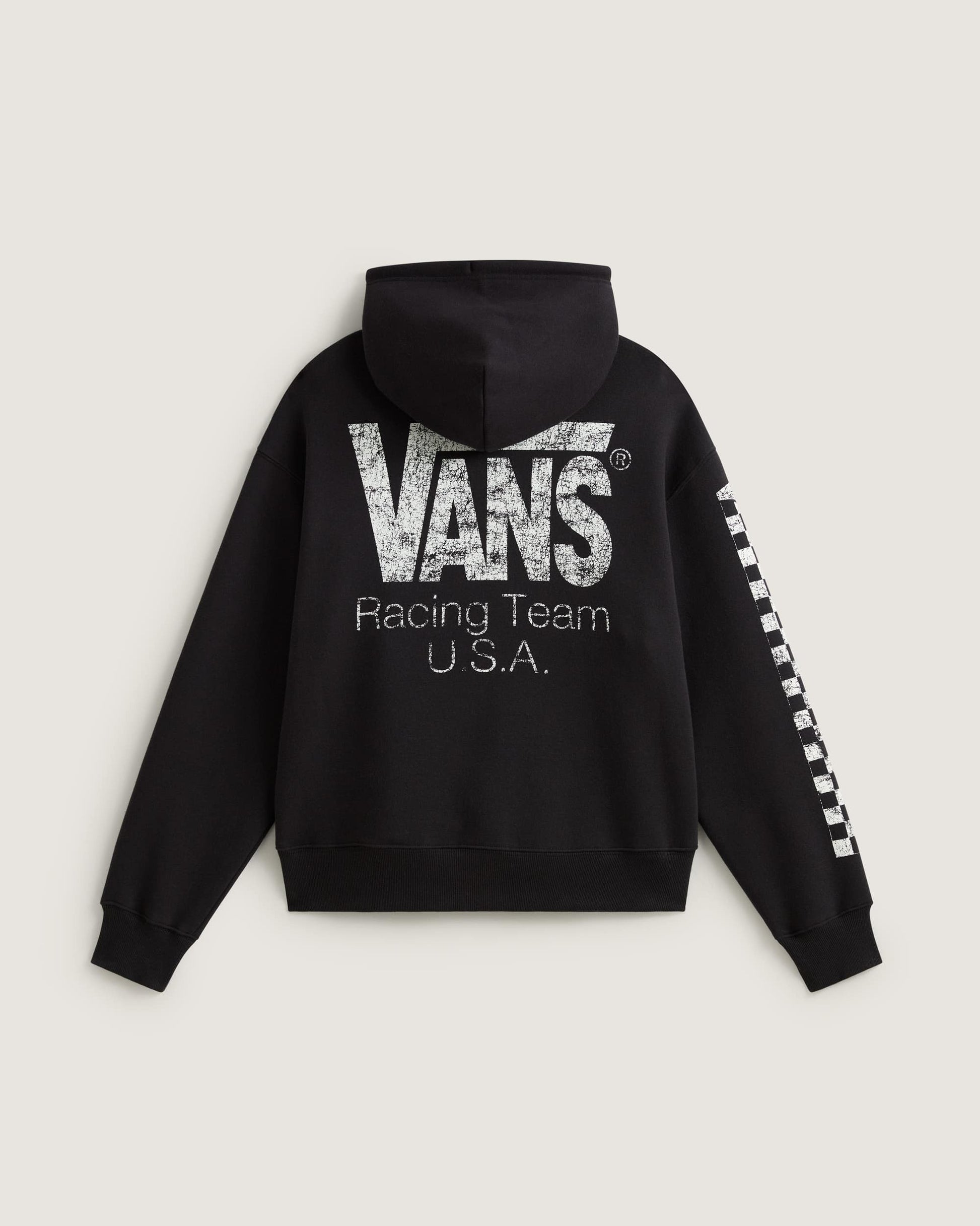 Felpa con Cappuccio e Zip Racing - Nero