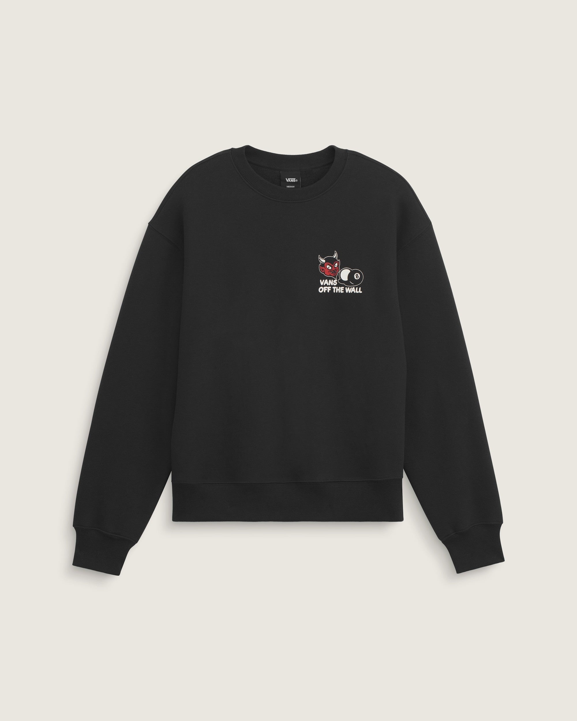Felpa Girocollo Old Scratch - Nero