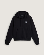 Felpa con Cappuccio e Zip Stretch Logo - Nero