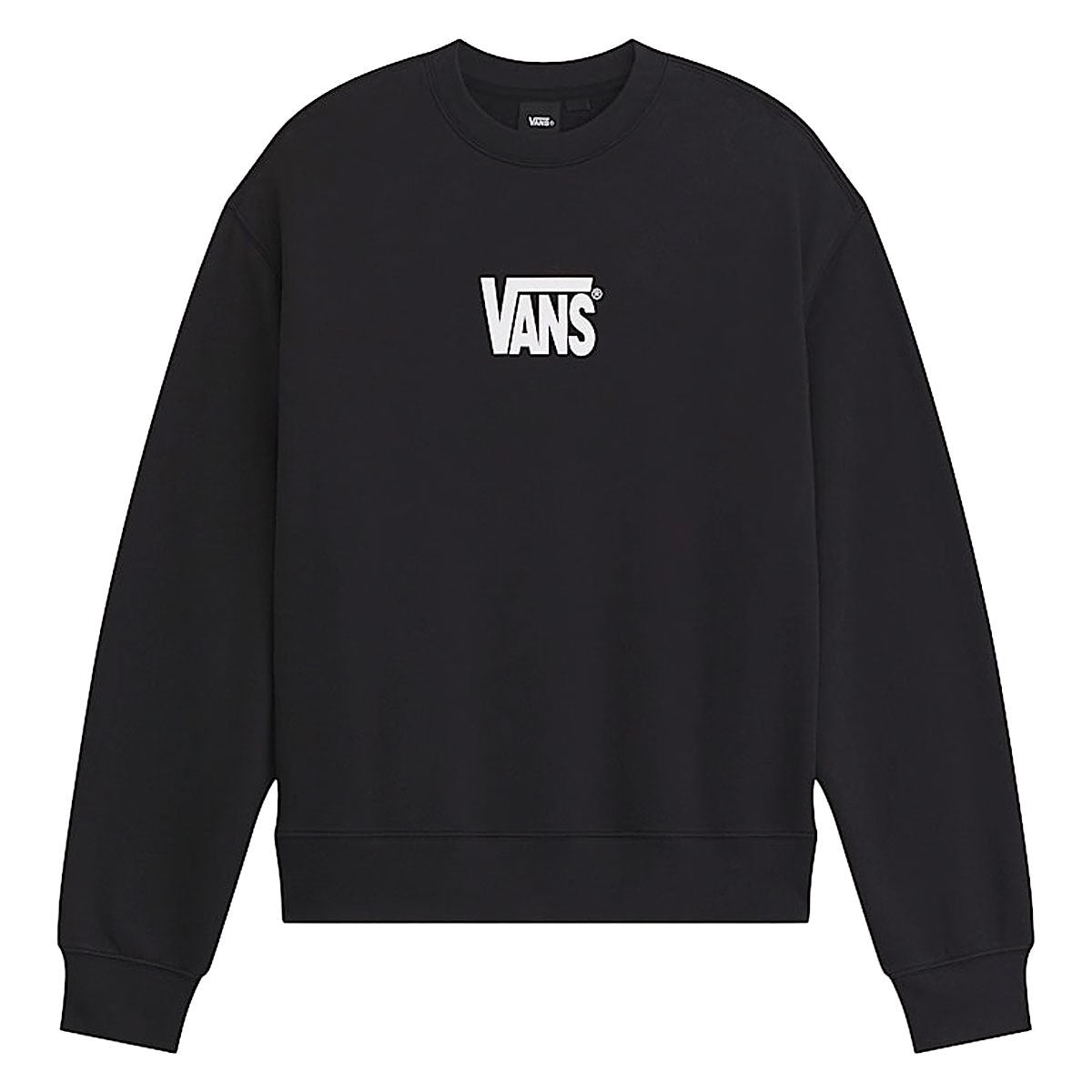 Felpa Girocollo Stretch Logo - Nero/Bianco
