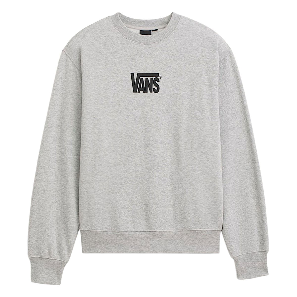 Felpa Girocollo Stretch Logo - Grigio Melange
