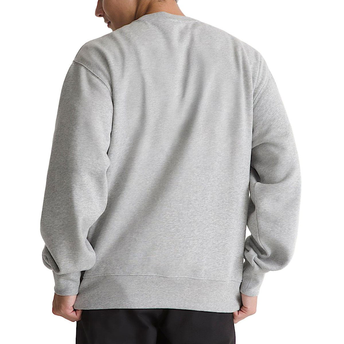 Felpa Girocollo Stretch Logo - Grigio Melange