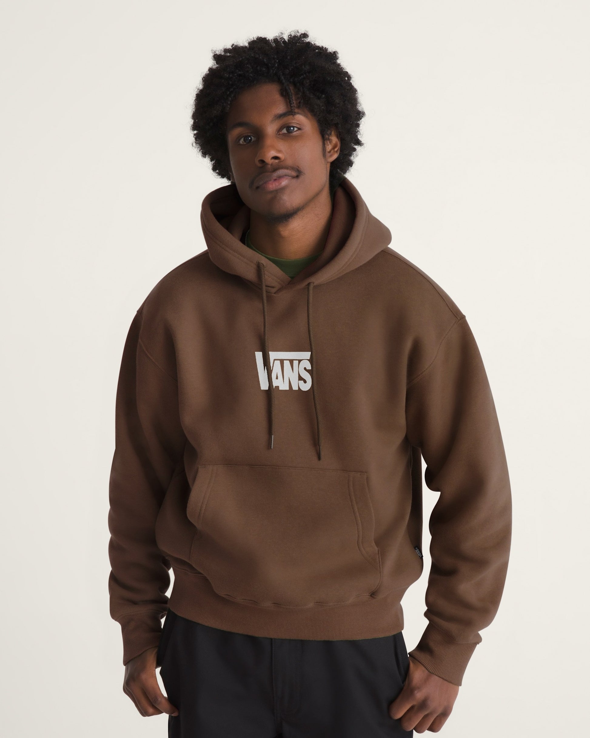 Felpa con Cappuccio Stretch Logo - Marrone Cacao