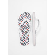 Infradito Troy Logo Bianco