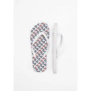 Infradito Troy Logo Bianco