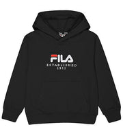 Fila Felpa Benna Regular Logo Black Nero