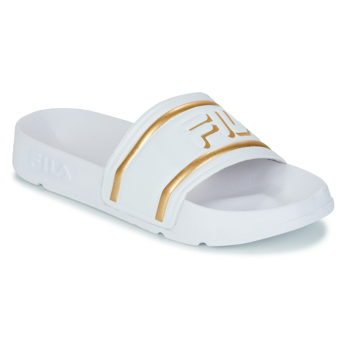 Fila Ciabatte Morro Bay Logo Bianco/Oro Giallo